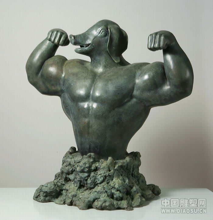"中原风"- 铸铜雕塑艺术作品 5