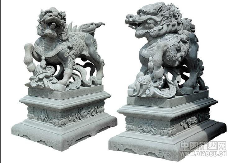 石雕麒麟哪里买卖比较好的 石雕麒麟一对镇宅