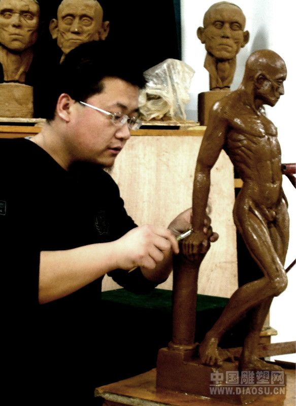 人体肌肉解剖__中国雕塑网图片